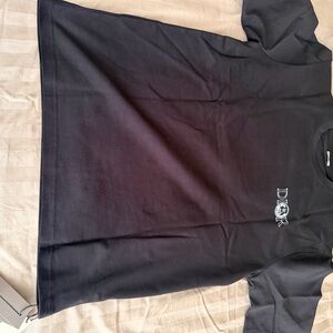 Dior Black Tee with Tag Detail